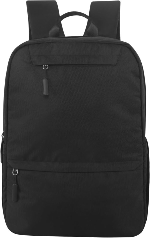 Backpacks for College Students, Black Backpack for Men, School Back pack for Teens, Water Resistant Bookbag Travel Laptop Back Pack 15.6 inch,Mens Work Bags Personal Item Book Bags (Black) - Image 4