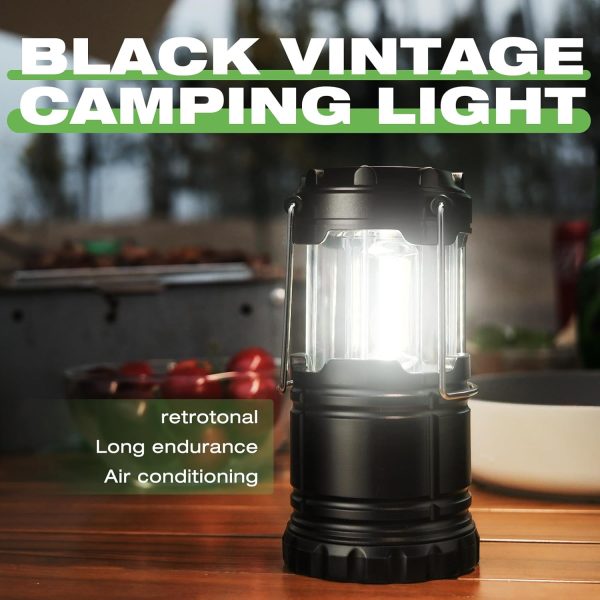 Lantern Collapsible Camping Light, Battery Operated Lanterns LED Super Bright for Power Outages Indoor Emergency Outdoor Camping Hiking Kit (COB-4) - Image 5