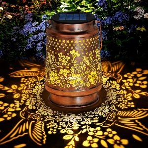 Solar Lantern Outdoor Lamp Waterproof Decorations Garden Decor, Christmas Birthday Gifts for Women, Mom, Grandma Decorative Garden, Yard, Patio, Lawn, Porch - Hummingbird